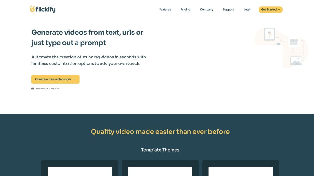 Flickify: Effortless Text-to-Video Conversion for Stunning Content