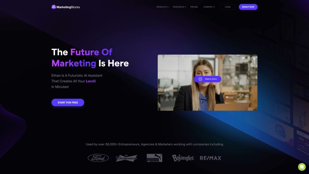 MarketingBlocks: AI-Powered Landing Pages, Ads, Emails & More
