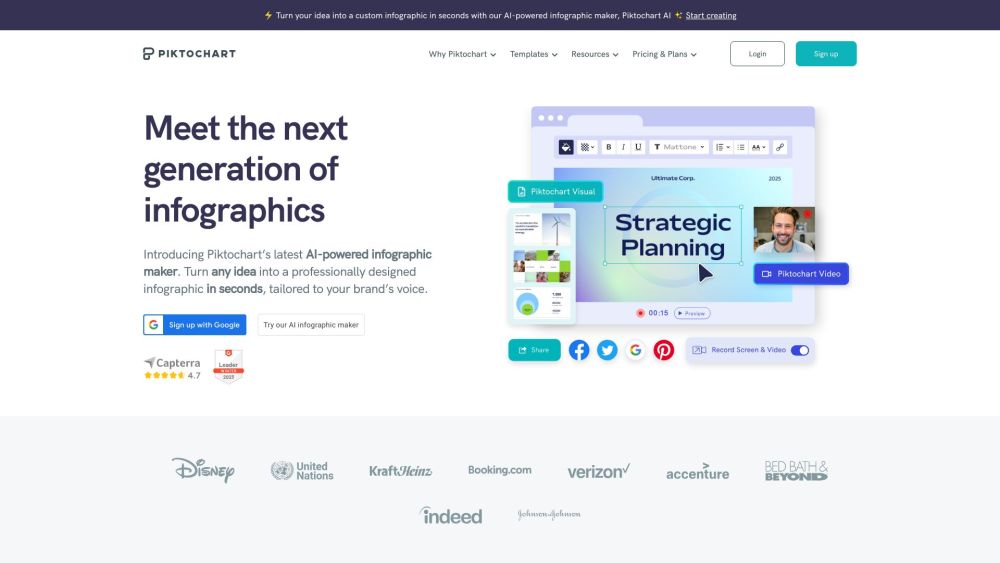 Piktochart: No-Design-Skills Infographics & Reports Maker