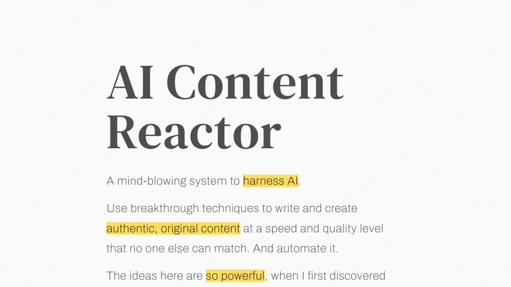 AI Content Reactor: Swift, Quality, Automated Content Creation