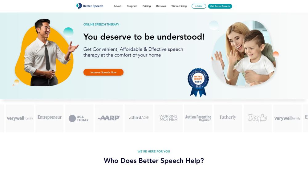 Better Speech Therapy: Online Aid for Speech Delay & Stuttering