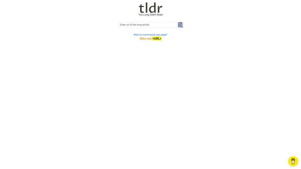 Tldrx.me: Quick Webpage Summaries, Save Time, Better Reading Habits