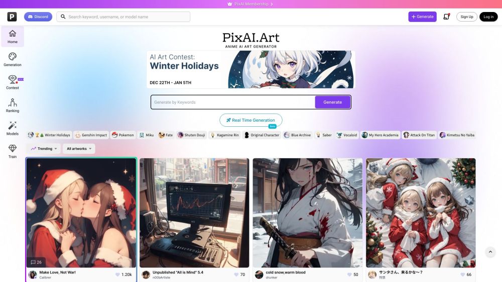 PixAI: AI Art Generator : Anime Art, Tools & Templates