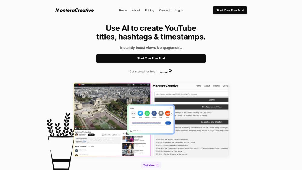 MonteraCreative: AI Tool for SEO-Optimized YouTube Content