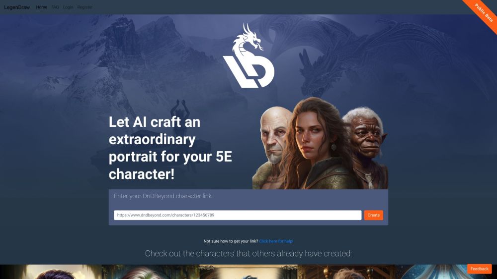 LegenDraw: Turn 5E Characters Into Stunning AI-Generated Art