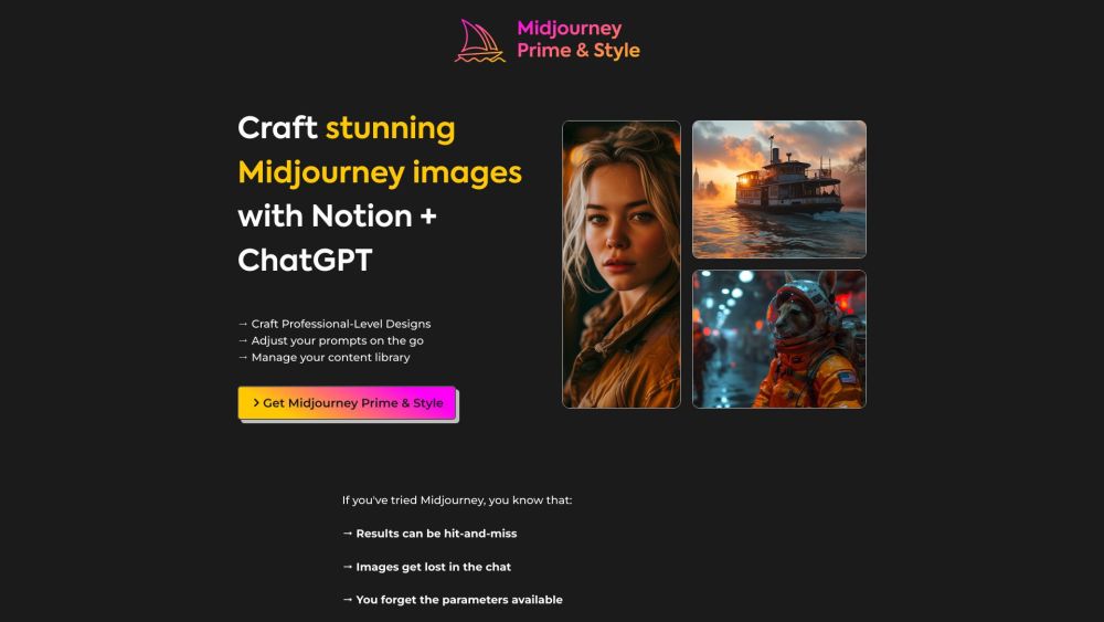 Midjourney Prime & Style: Create Images with Notion & ChatGPT : Effortless AI Art Creation