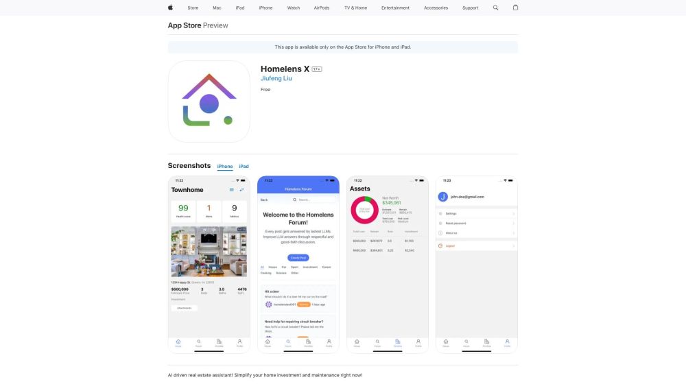 Homelens X : Save Costs, Track Finances, Manage Properties
