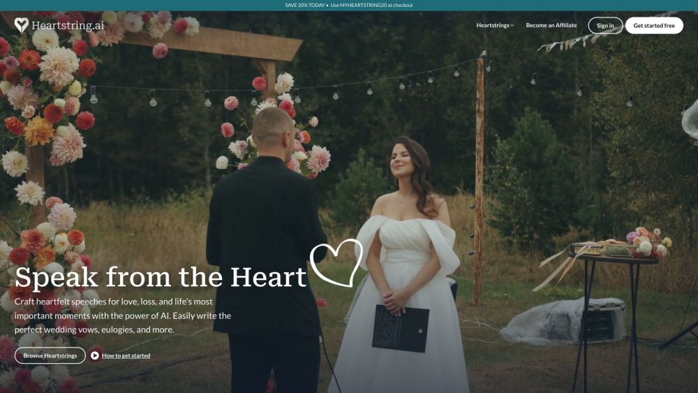 Heartstring AI : Crafting Heartfelt Speeches for Life's Moments