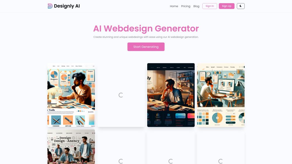 Designly AI: Instant Web Design Ideas, AI-Powered Creativity