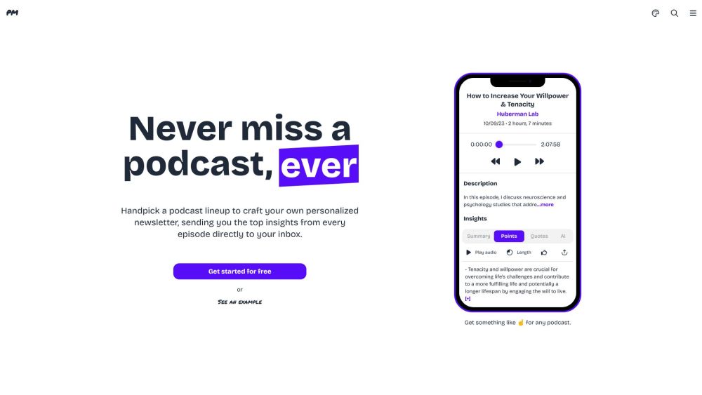 Podmob: Personalized Insights, Curated Podcast Content Delivered