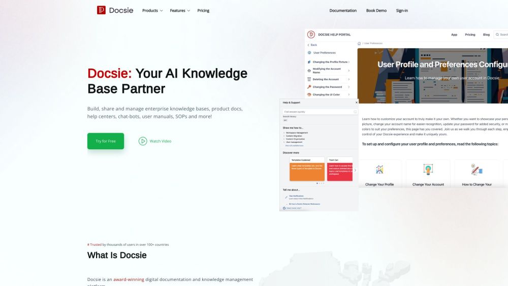 Docsie: Efficient, Intuitive Tool for Docs & Knowledge Bases