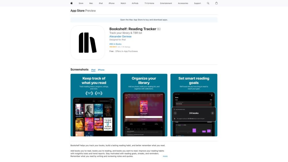 Bookshelf: Reading Tracker : AI-Organize, Track, Remember Books Effortlessly