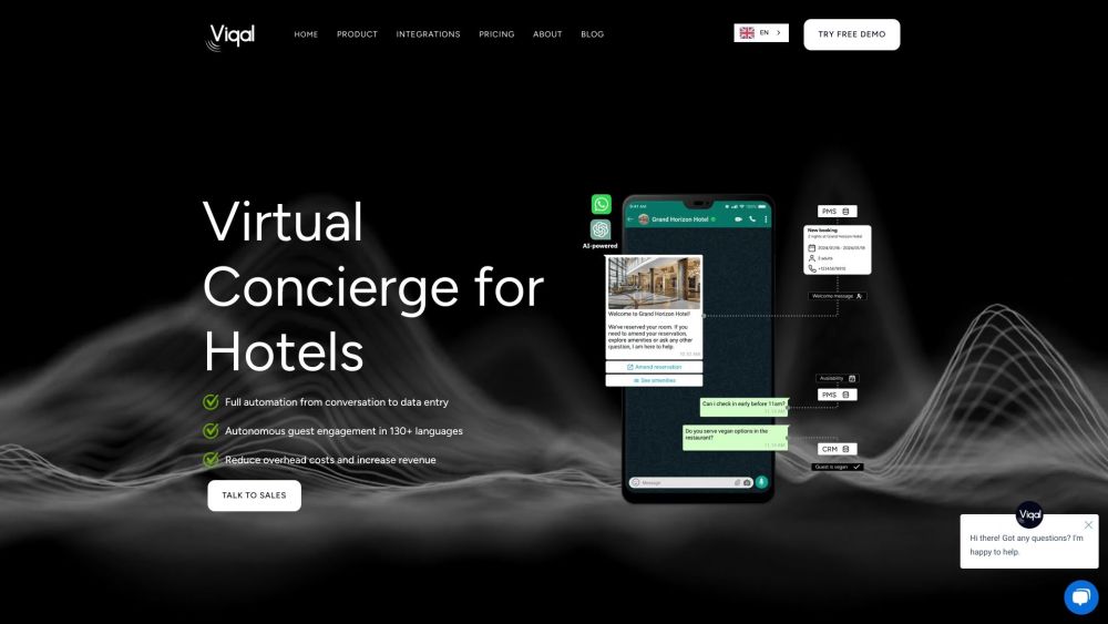 Viqal : Instant & Personalized 24/7 Virtual Concierge for Hotels