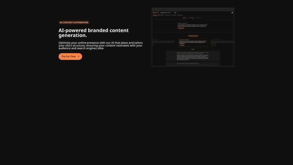SiteForge: AI-Powered Content & Smart Site Structuring Tool