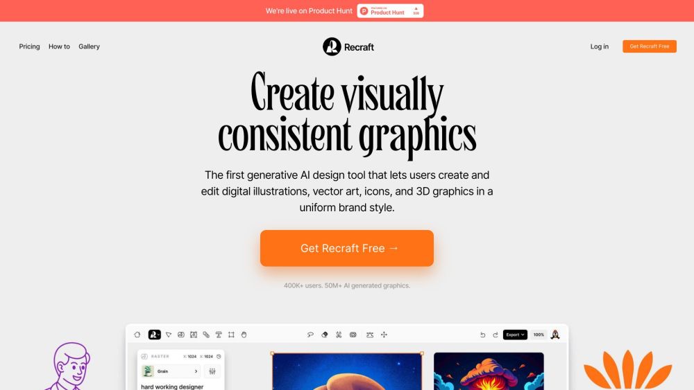 Recraft: AI Design Tool : Vector Art, Icons, 3D Graphics Uniform Styling