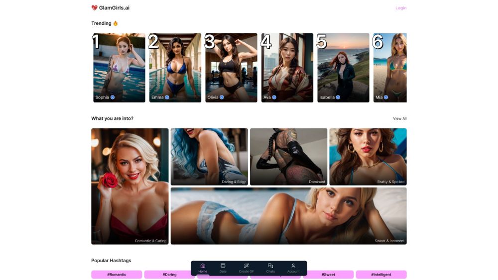 GlamGirls.ai : Realistic AI Girlfriend, Always Responsive