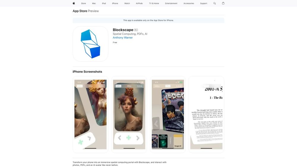 Blockscape: Turn iPhone into VR Portal, No Headset Needed