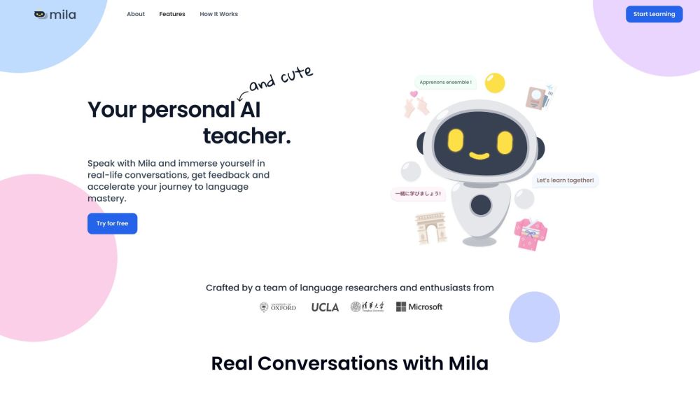 Mila: AI-Powered, Tailored Practice, Immersive, Goal-Aligned Learning