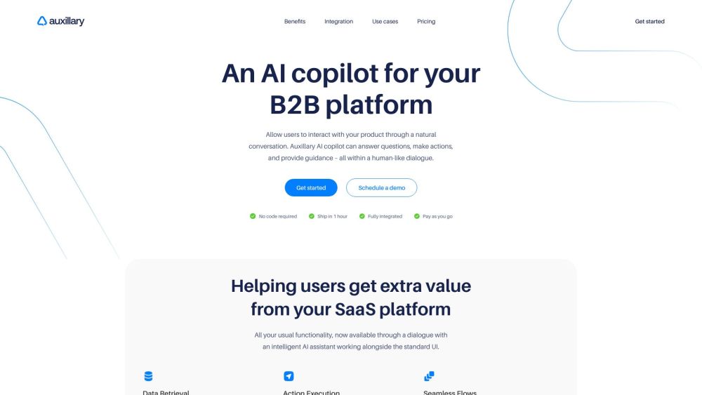 Auxillary AI: Conversational Copilot for B2B SaaS User Guidance