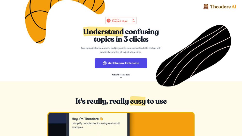 Theodore AI: Simplifies Text, Uses Examples, Makes Knowledge Accessible