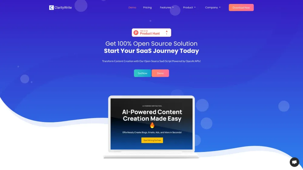 ClarityWrite: AI Content Creator for Marketers & Entrepreneurs