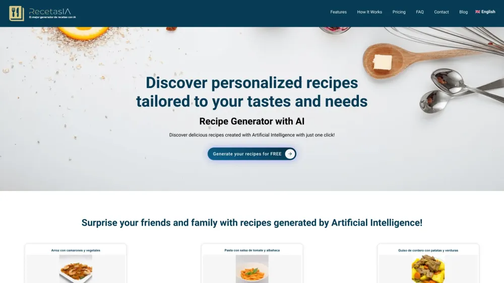 RecetasIA : Personalized Recipes for Your Tastes & Lifestyle