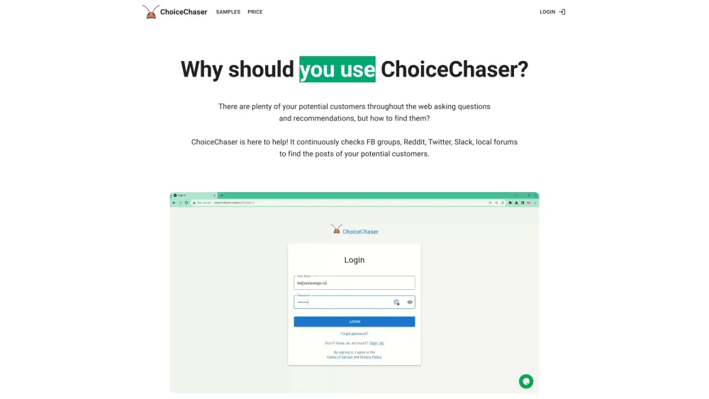 Choice Chaser: AI Reader Scans & Delivers Web Info Effortlessly