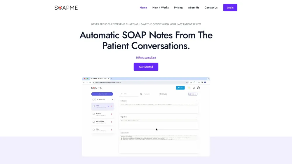 SOAPME.AI: Automate, Save Time, Focus on Patients – Effortless & Precise