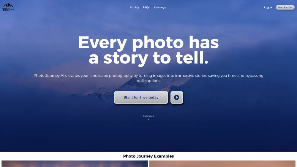 Photo Journey AI : Transform Photos, Create Stories, Preserve Memories