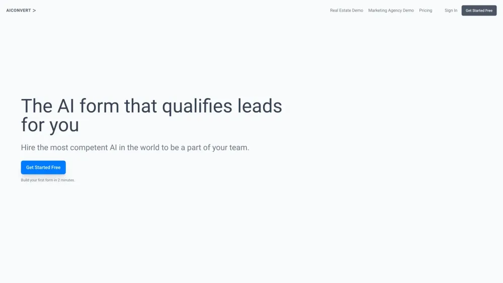 AIConvert: Smart AI Form for Engaging, Qualifying & Converting Leads