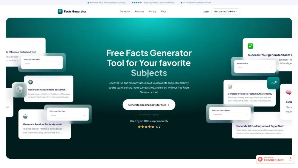 Facts-Generator.com: Free, Fun, Random Facts on Any Subject