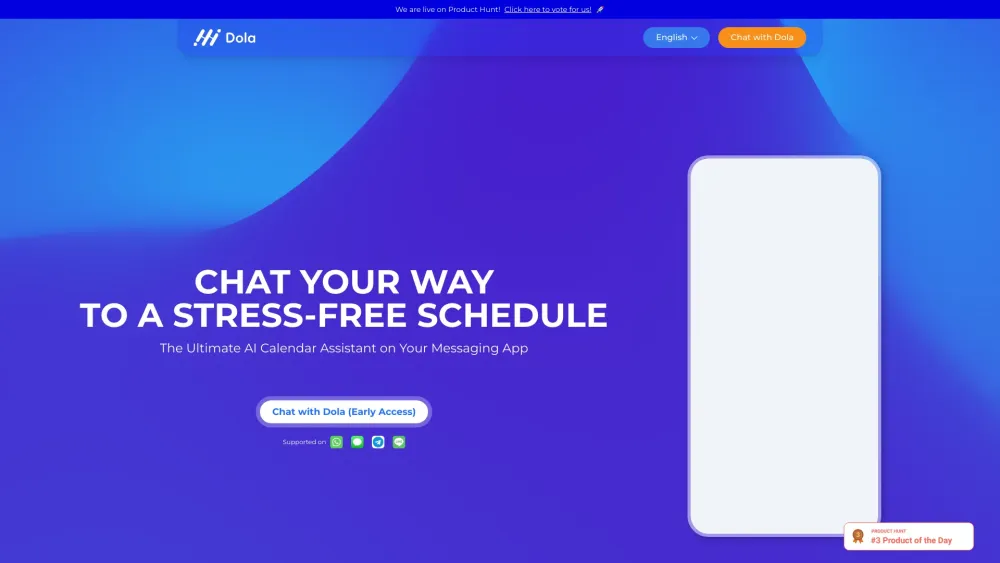 Dola: AI Calendar Assistant : Seamless Scheduling In Messaging Apps