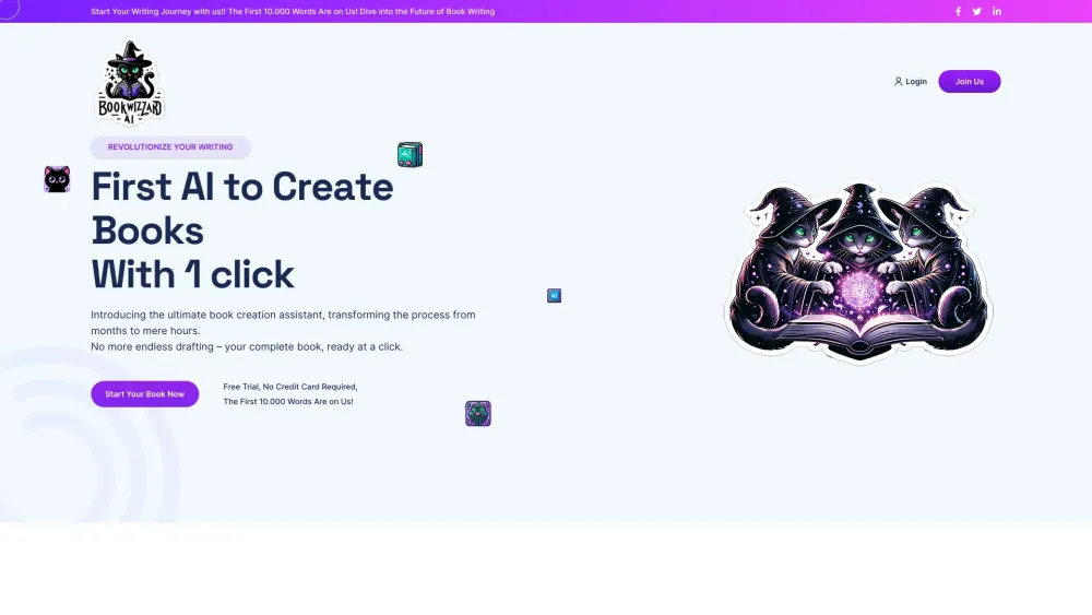 Book Wizard AI: One-Click Full Book Creation, Simplify Writing