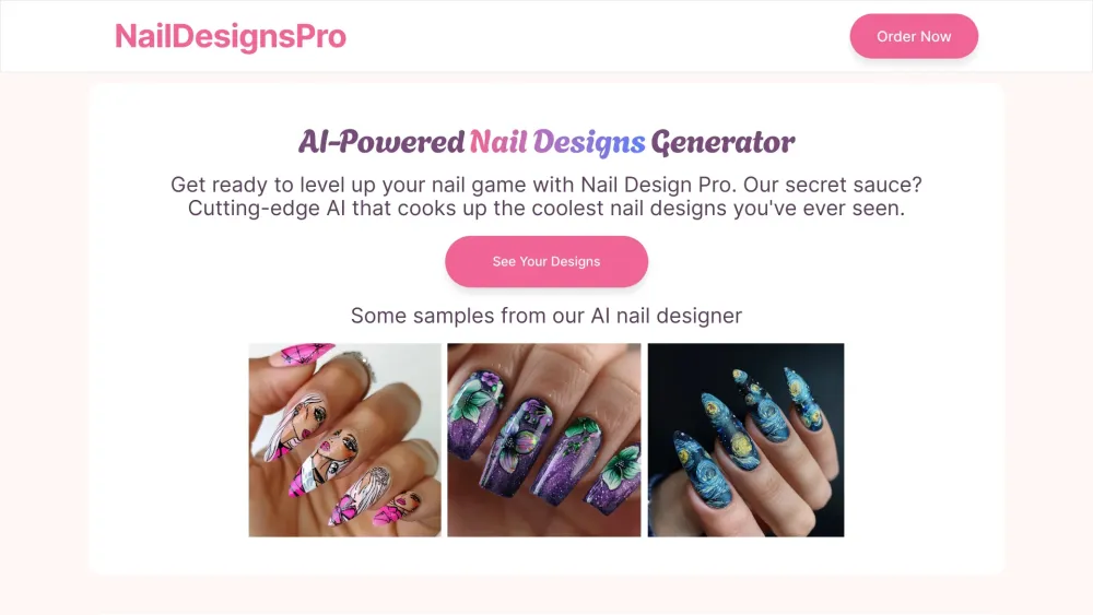 NailDesignPro: AI-Powered Nail Art, Endless Designs in Seconds