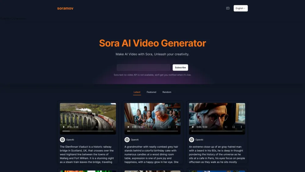 Sora: AI-Powered Text to Video Conversion Tool - Free!