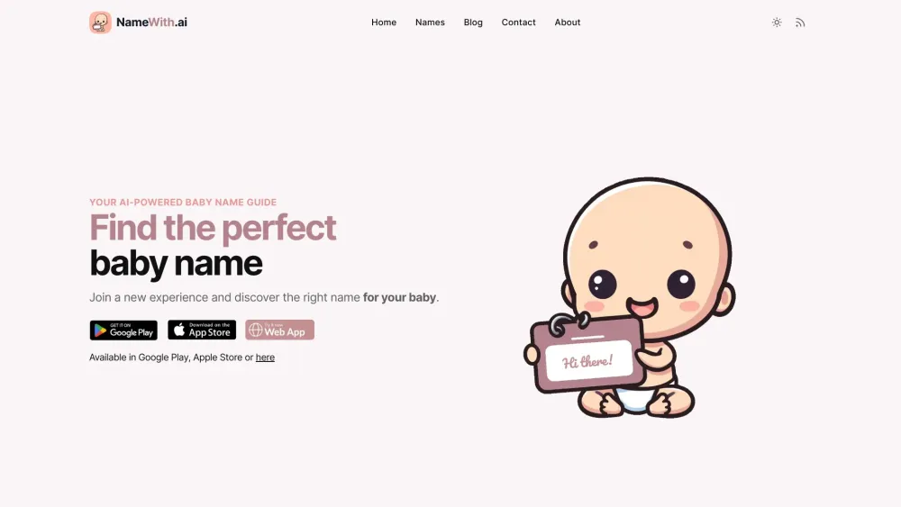NameWith AI : AI Guide, Perfect Names, Simplify, Inspire Today