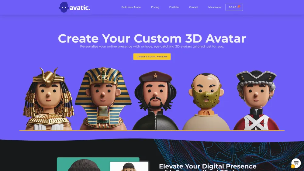 Avatic: Personalized 3D Avatars from Photos : Semi-Realistic, Fast