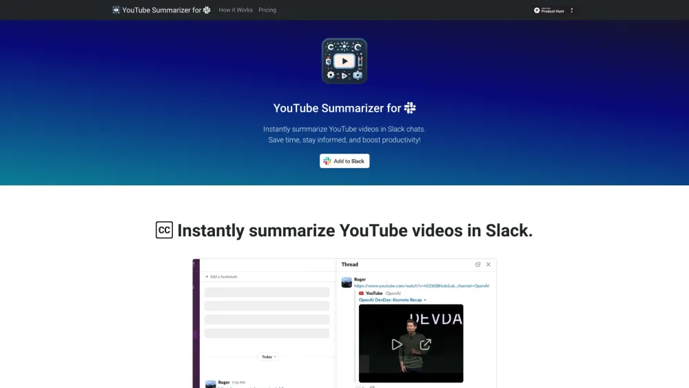 YouTube Summarizer for Slack: Instant Video Digests in Workspace