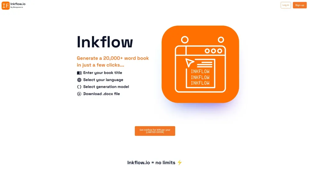 Inkflow : AI Book Generator, Transform Ideas, Boost Creativity