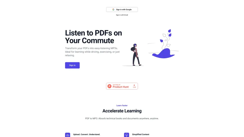 PDFToMP3: Convert PDFs to MP3s for Learning While Driving or Exercising