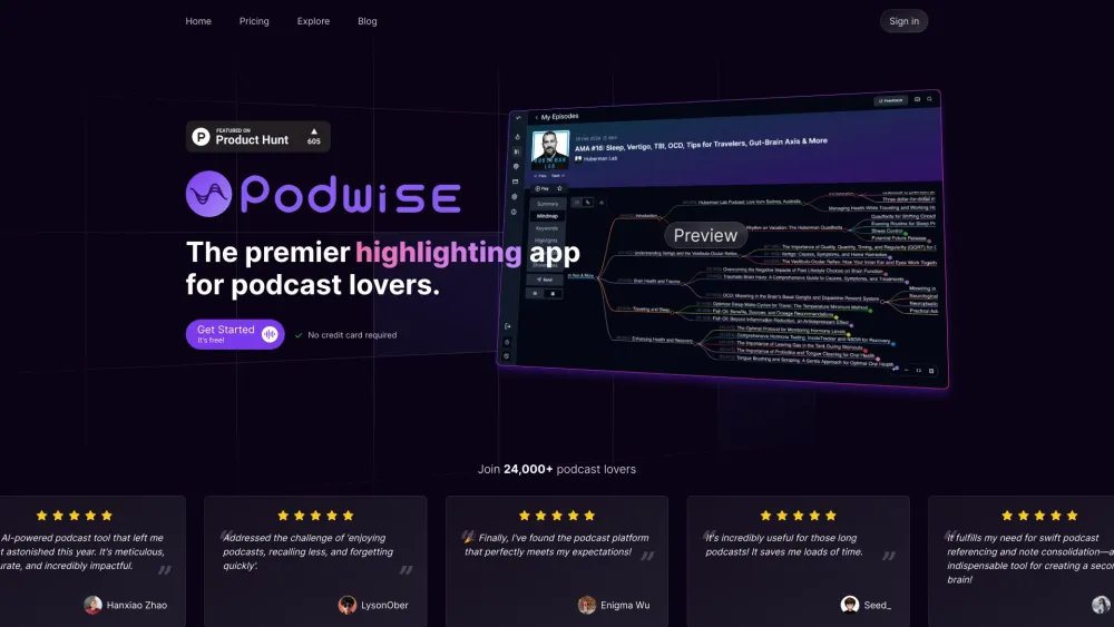 Podwise: Transcription, Insights, Notion Sync & Summaries