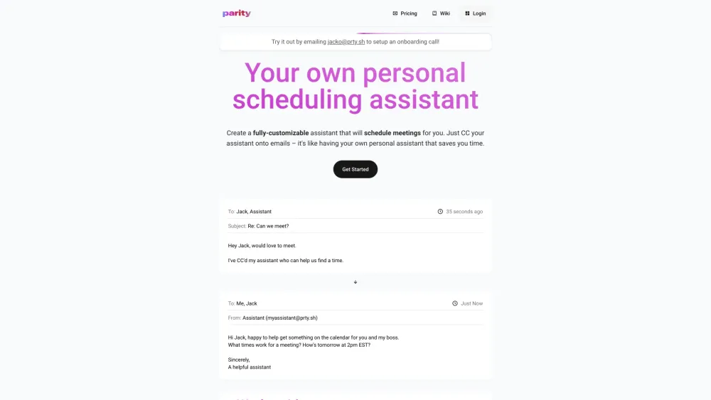 Parity : AI Scheduling, Boost Productivity, Simplify Life Today