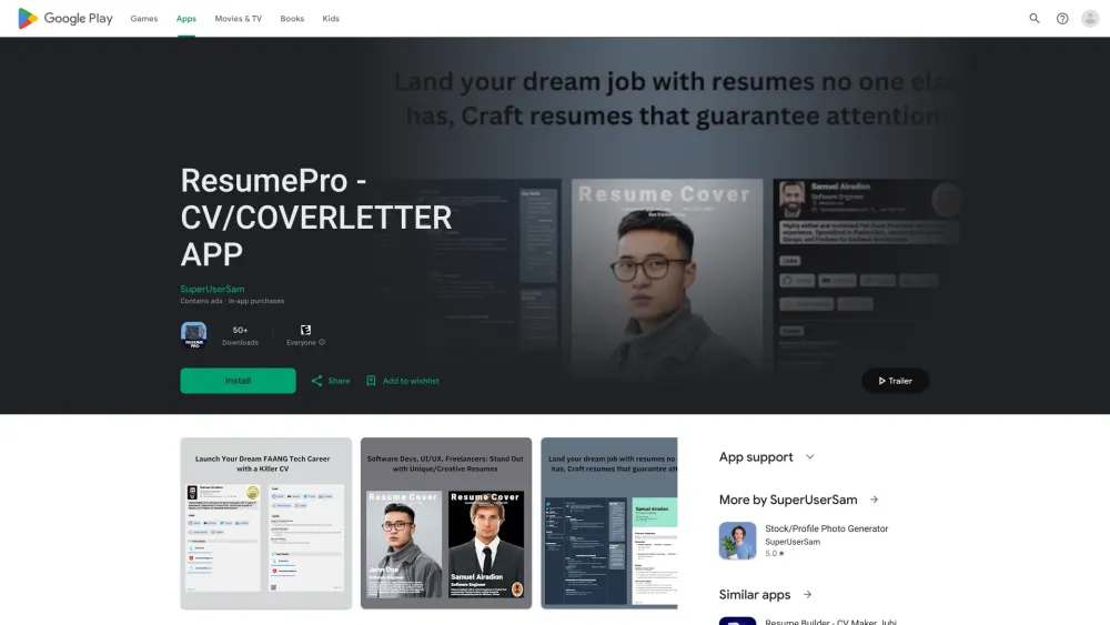 ResumePro : Craft FAANG-Standard Resumes & Cover Letters