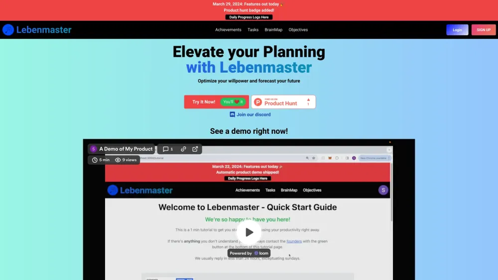 Lebenmaster: AI Boosts Willpower, Focus, Goals & Productivity