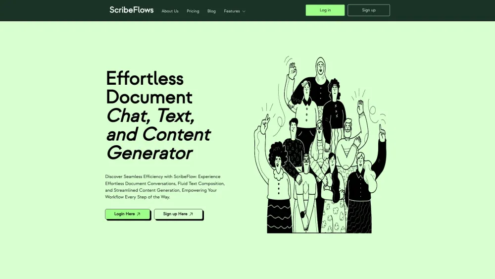 ScribeFlows : Chat Across Docs, Generate Content, Extract Insights Efficiently