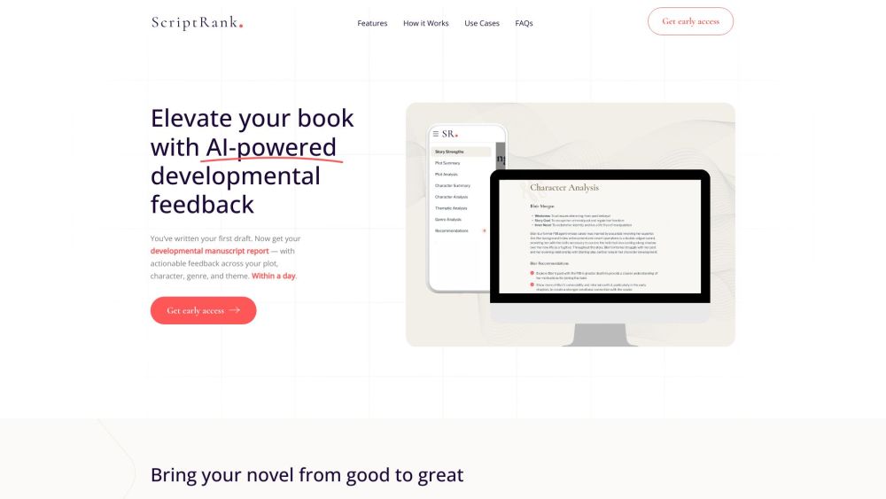 ScriptRank: AI Feedback for Writers, Elevate & Transform Ideas