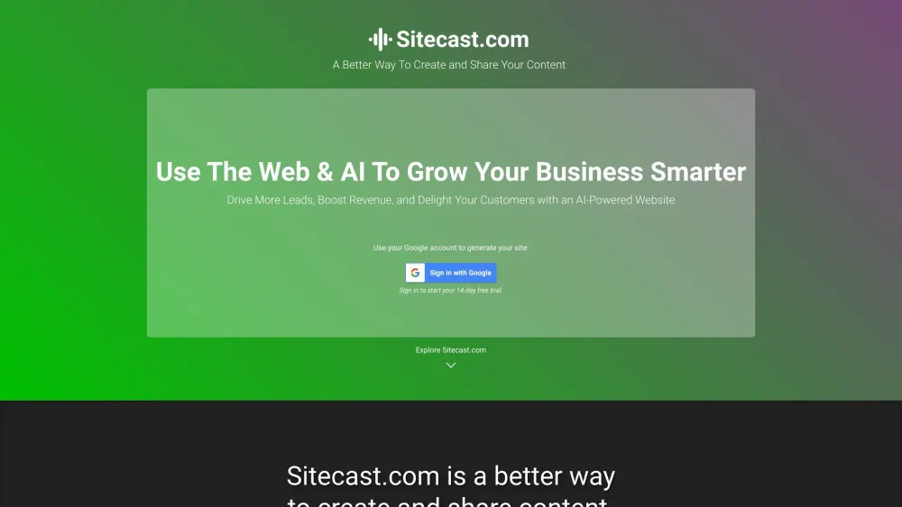 Sitecast.com : Efficient, User-Friendly Content Creation And Sharing