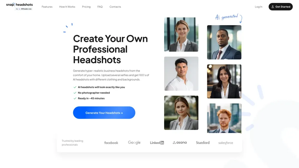 AI Headshot Generator: Quick, Cost-Effective, Pro-Quality Photos : Save Time & Money on Studio Photography