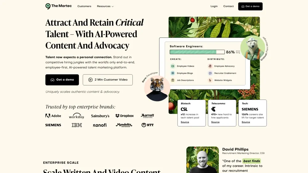 The Martec: AI-Powered 6-in-1 Content Marketing Platform for Employer Branding & Talent Acquisition