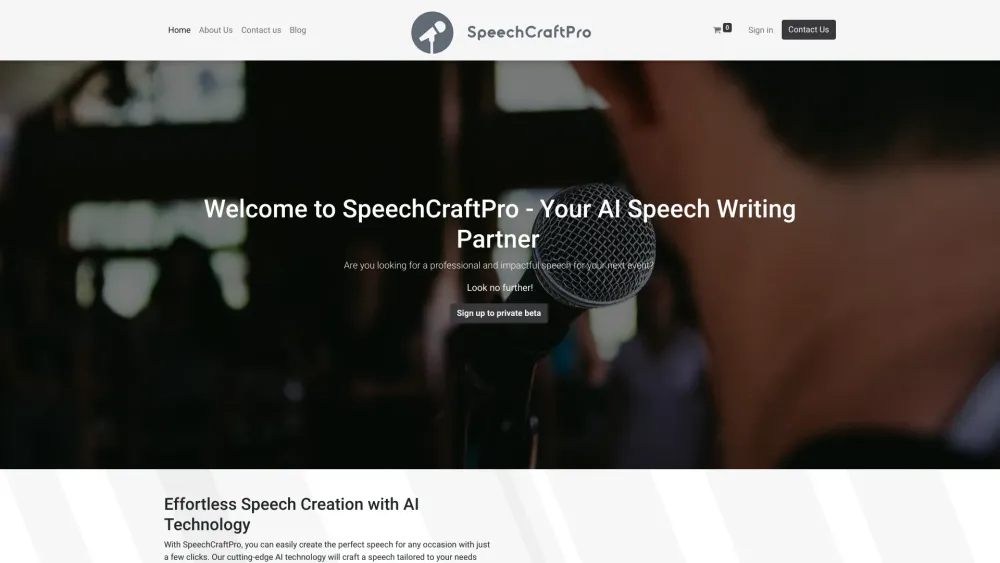 SpeechCraftPro : AI-Powered Speech Writing & Editing Tailored To Your Voice